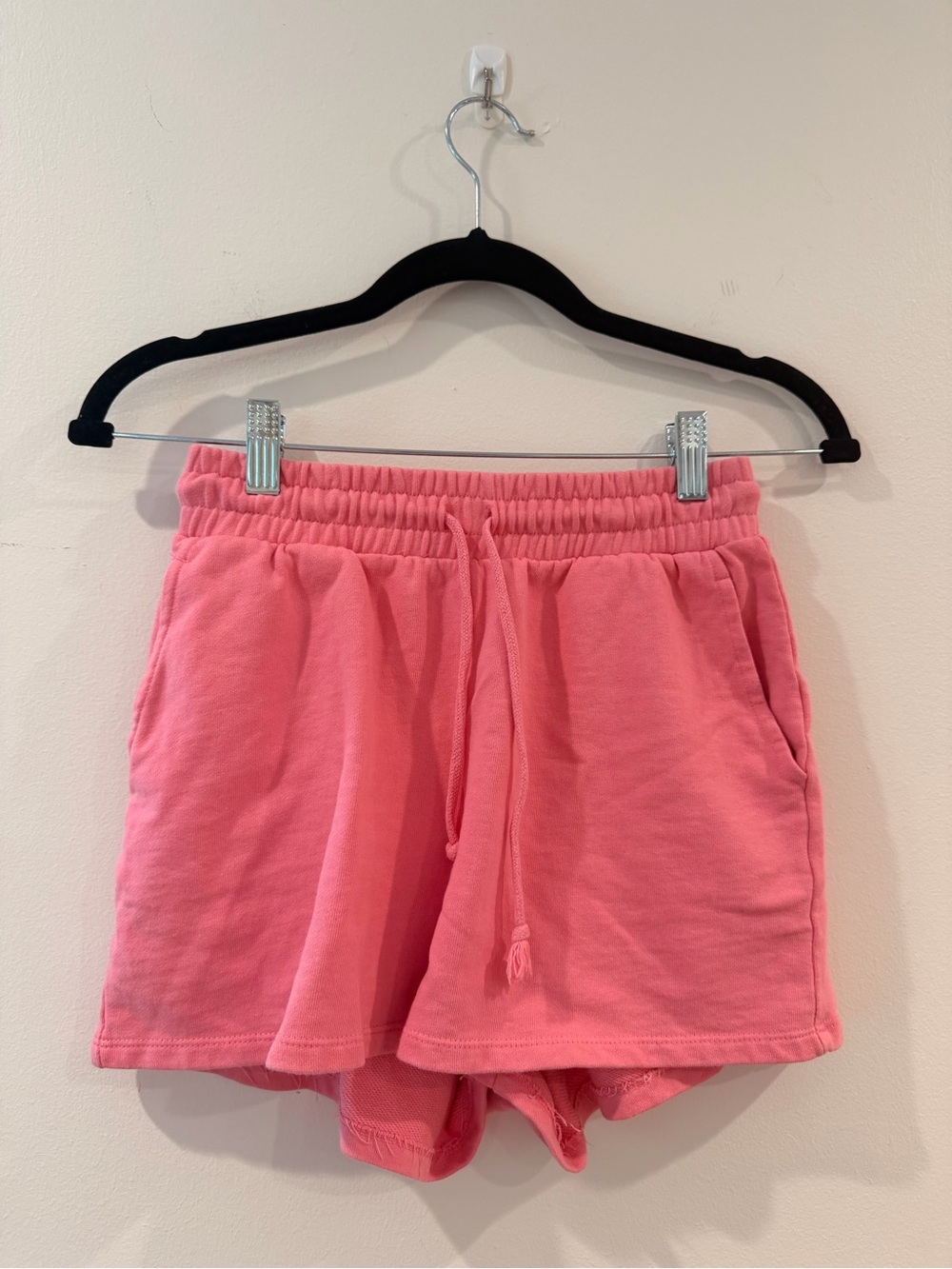 Zara Pink Pink Drawstring Athletic Shorts
